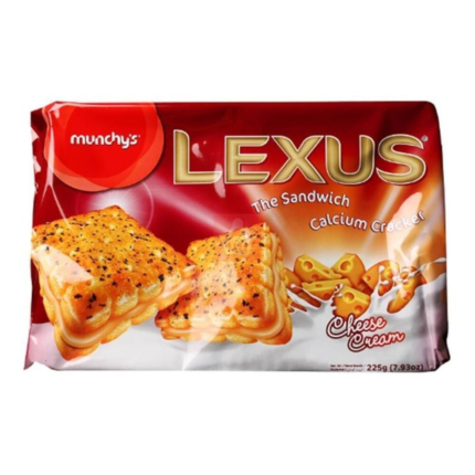 Munchy’s Lexus The Sandwich Calcium Cracker (Cheese Cream) Biscuits 225gm